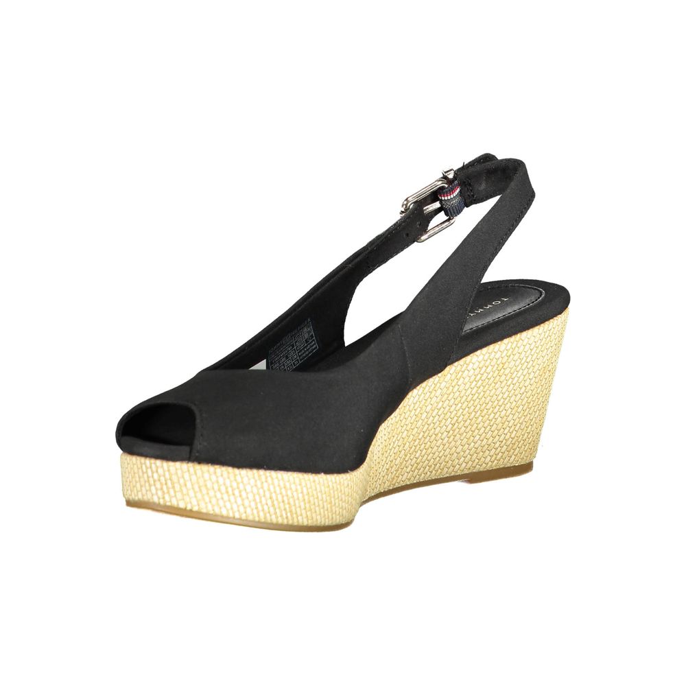 Sandales Tommy Hilfiger en polyester noir pour femme