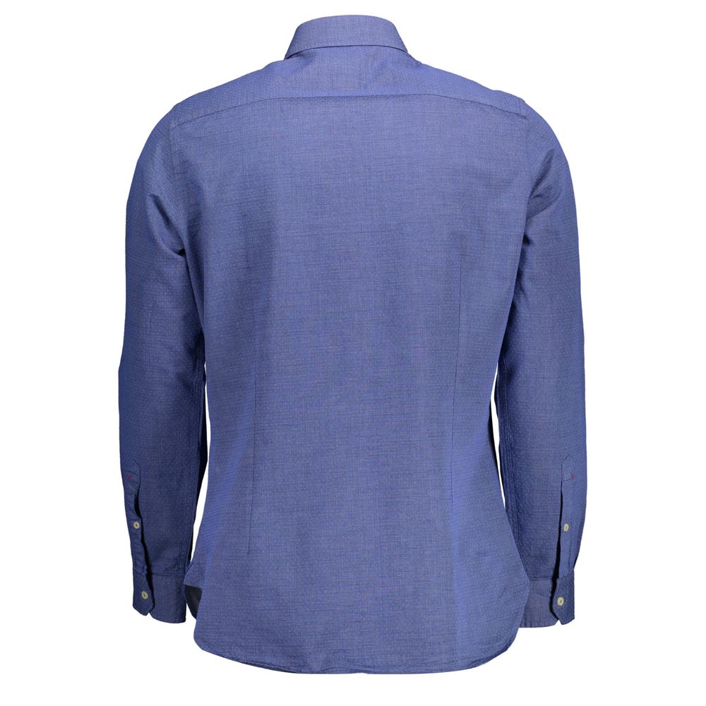 U.S. POLO ASSN. Chemise en coton bleue pour homme
