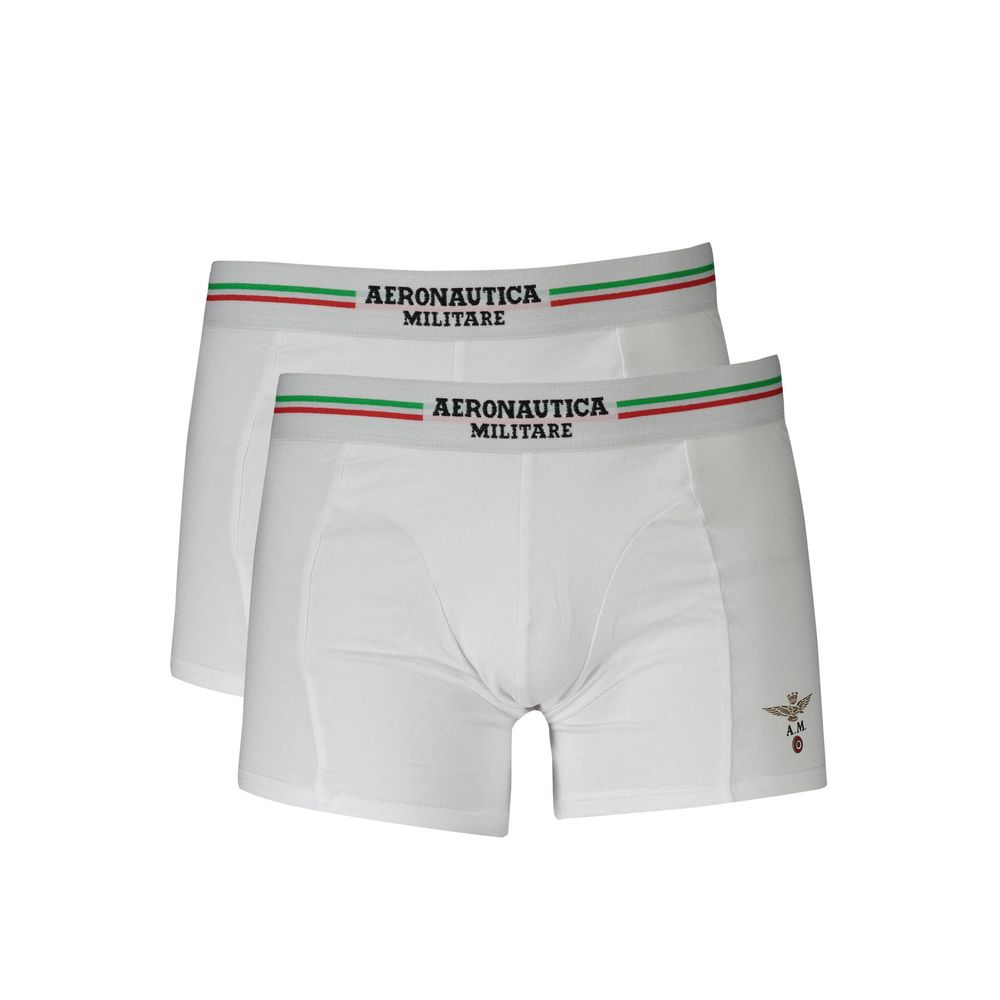 Caleçon Aeronautica Militare en coton blanc pour homme