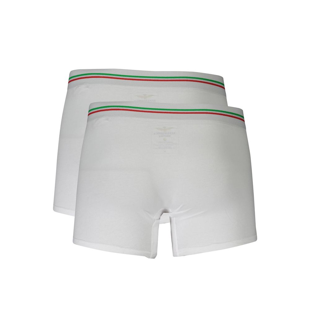 Caleçon Aeronautica Militare en coton blanc pour homme