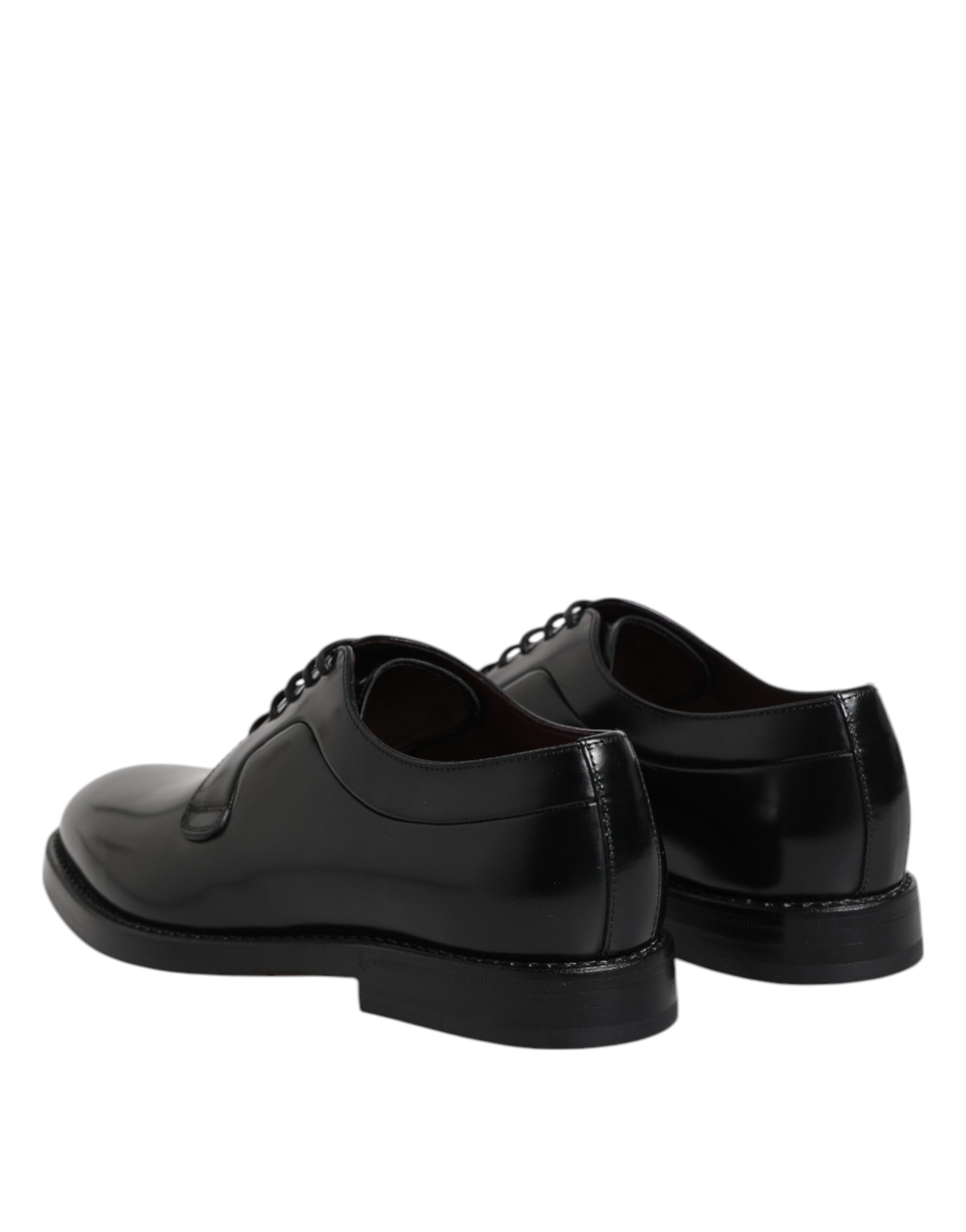 Dolce & Gabbana Black Leather Lace Up Derby Dress Formal Shoes