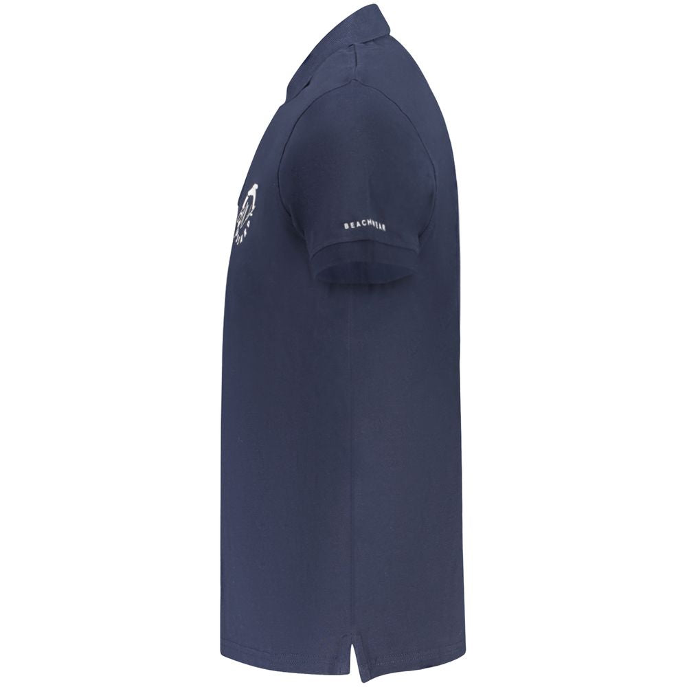 Blaues Herren-Poloshirt aus Trussardi-Baumwolle