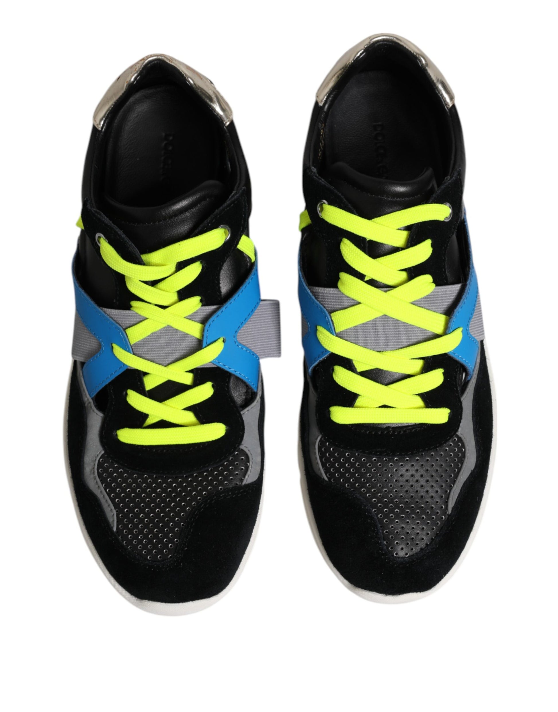 Dolce & Gabbana Multicolor Lace Up Low Top Men Sneakers Shoes