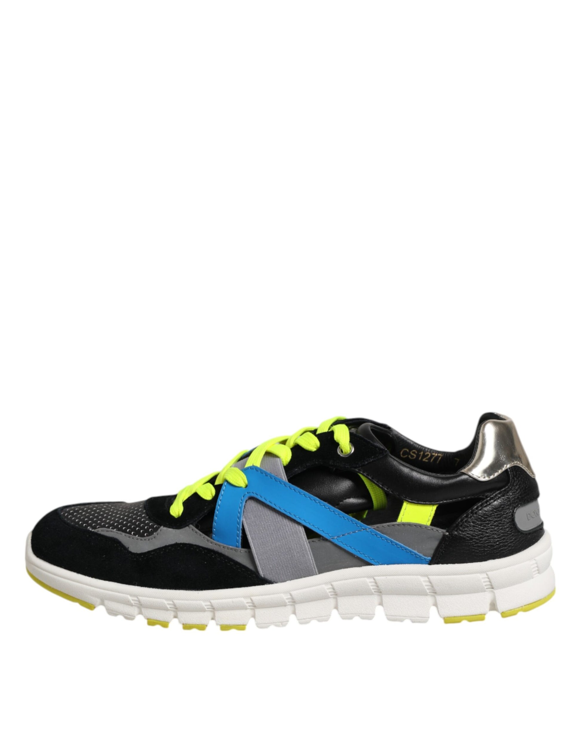 Dolce & Gabbana Multicolor Lace Up Low Top Men Sneakers Shoes