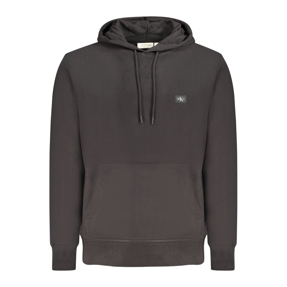Sweat à capuche Calvin Klein noir en coton pour homme