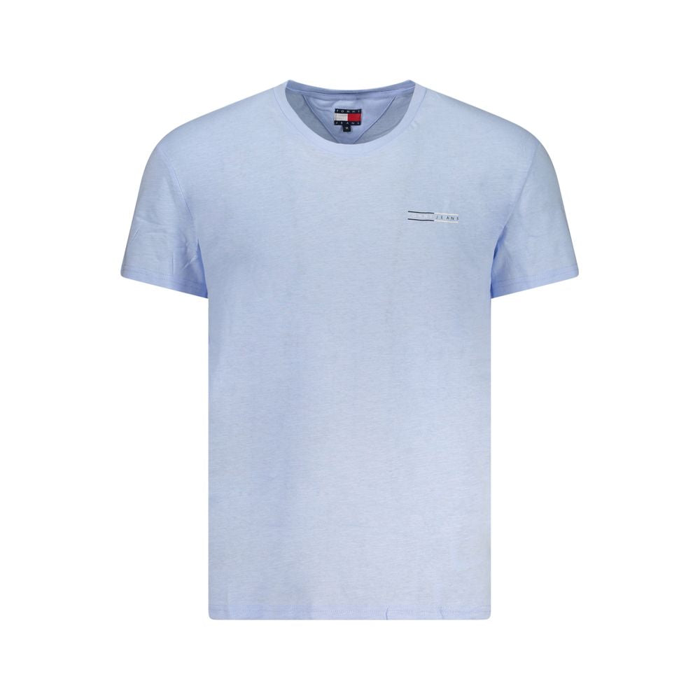 T-shirt en Coton Azzurro Tommy Hilfiger pour Homme