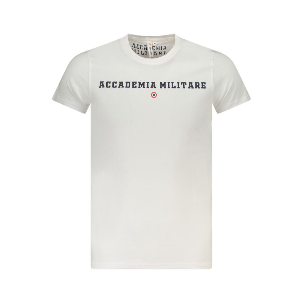T-shirt blanc en coton pour homme Accademia Militare