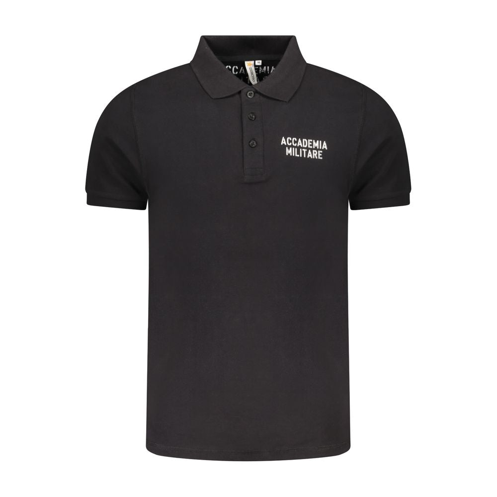 Polo Homme Coton Noir Accademia Militare