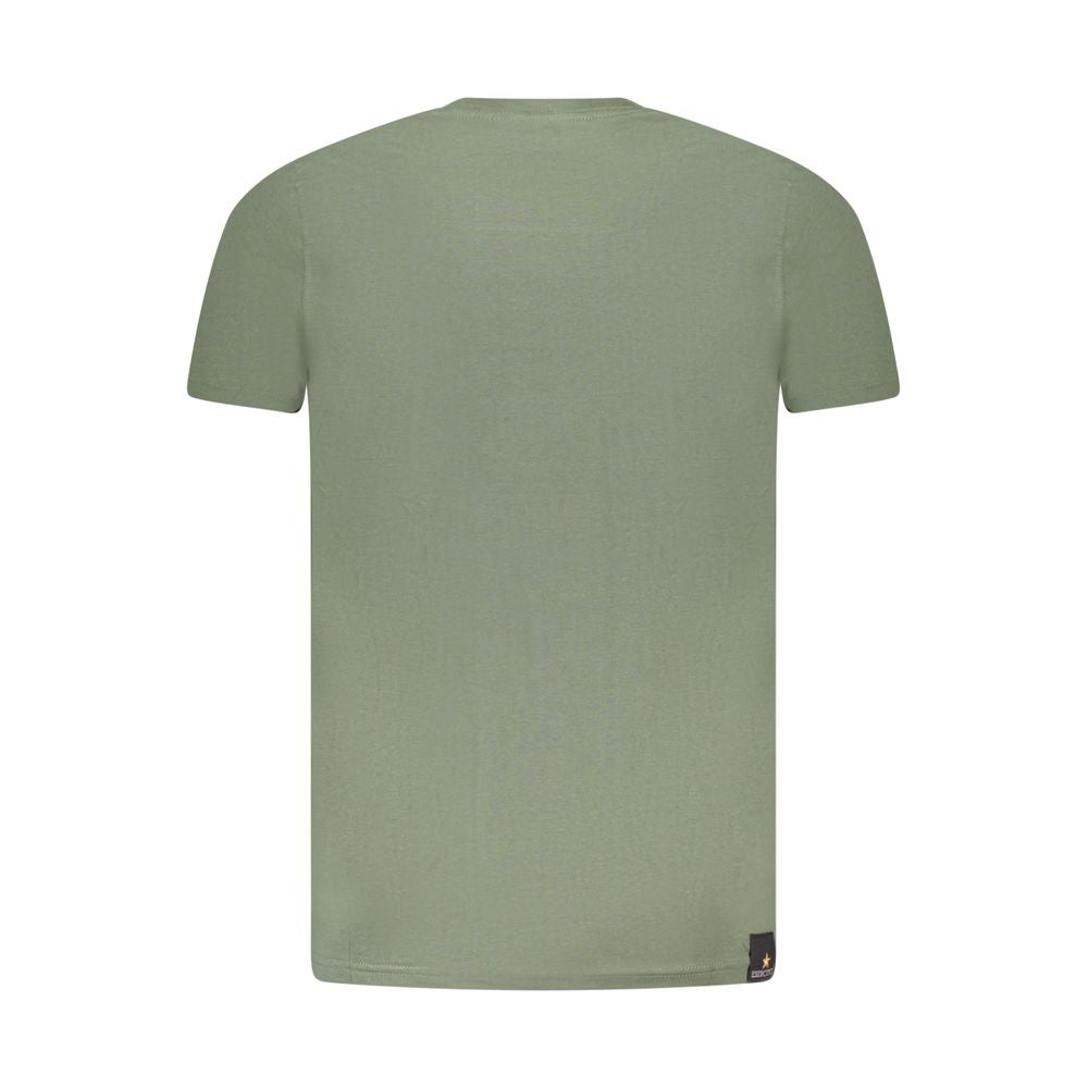 T-shirt vert en coton pour homme Accademia Militare