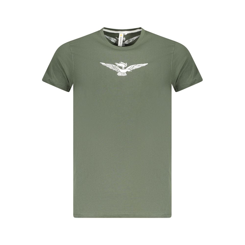 T-shirt vert en coton pour homme Accademia Militare