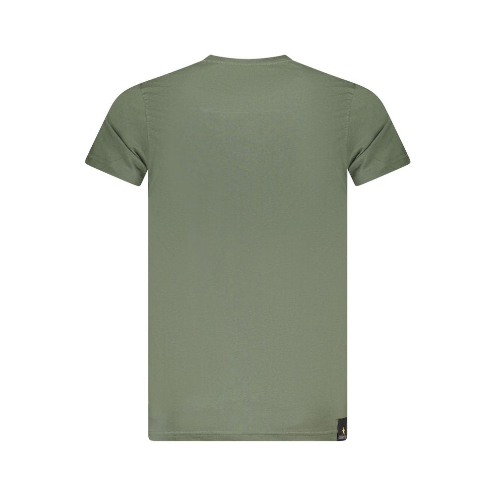 T-shirt vert en coton pour homme Accademia Militare
