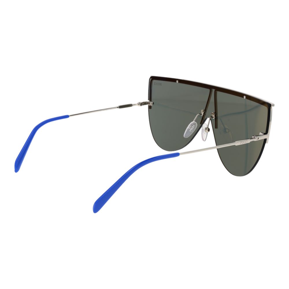 Lunettes de soleil en métal argenté Emilio Pucci