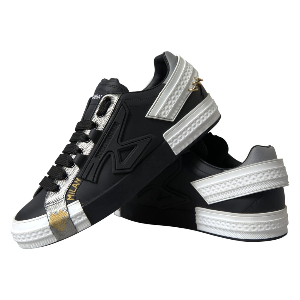 Chaussures basses Portofino Dolce & Gabbana en cuir noir