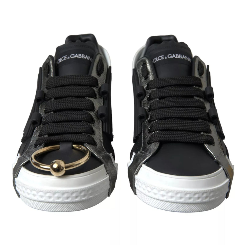 Chaussures basses Portofino Dolce & Gabbana en cuir noir