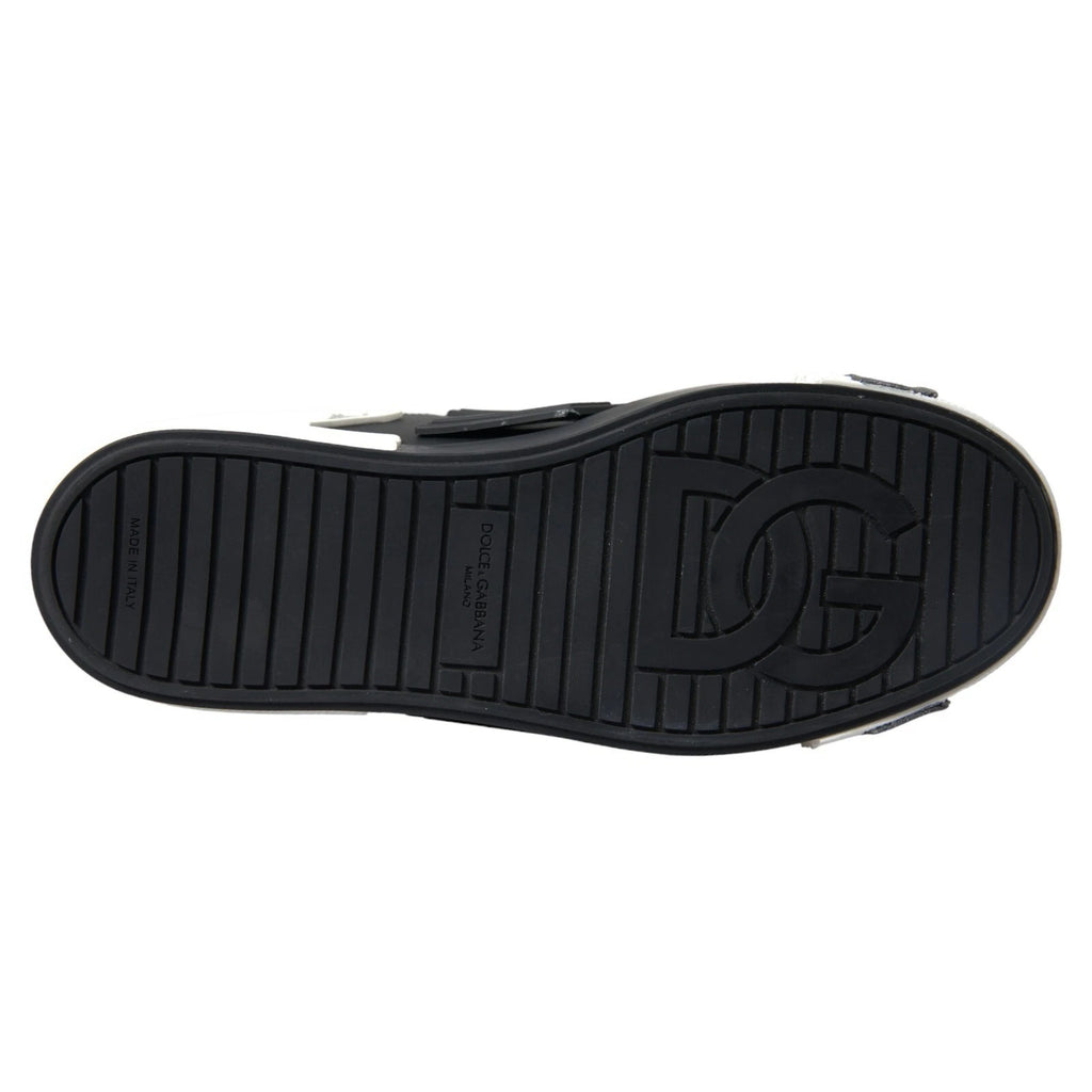 Chaussures basses Portofino Dolce & Gabbana en cuir noir