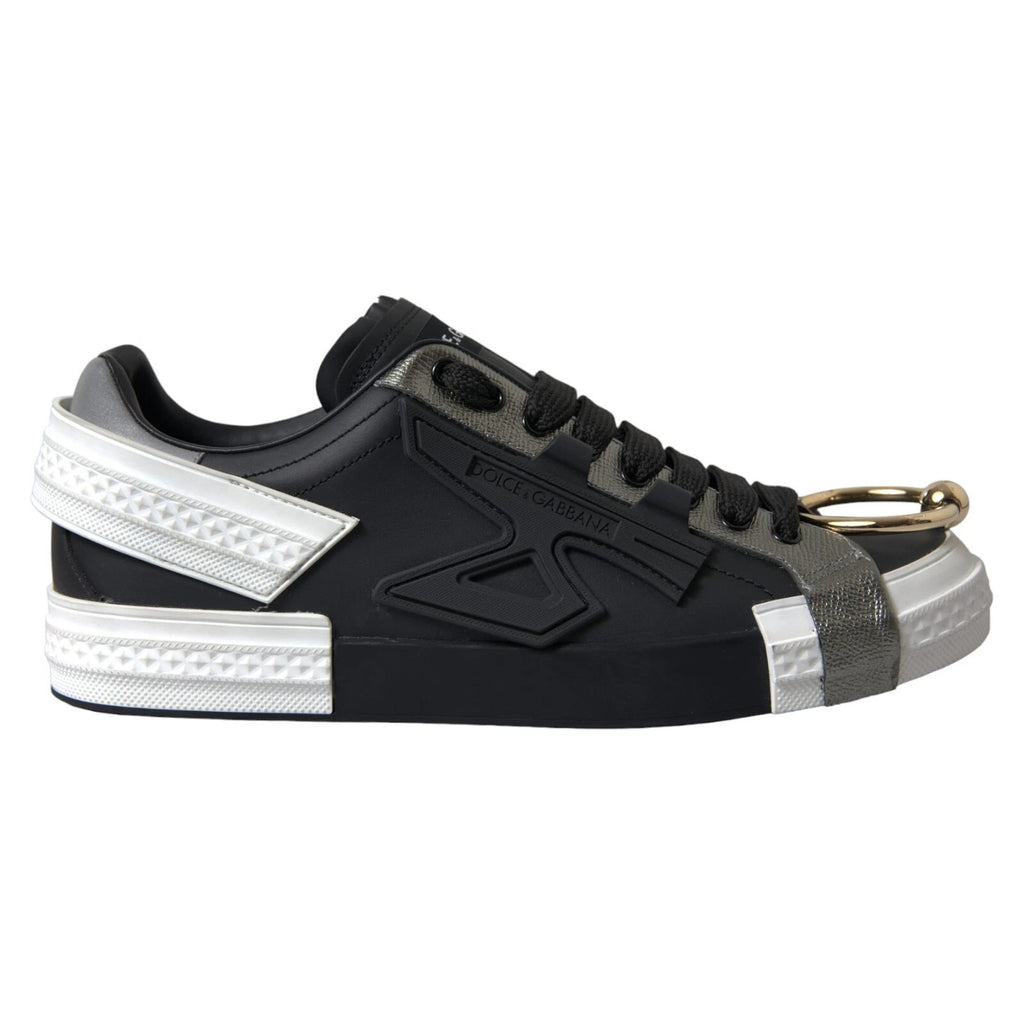 Chaussures basses Portofino Dolce & Gabbana en cuir noir