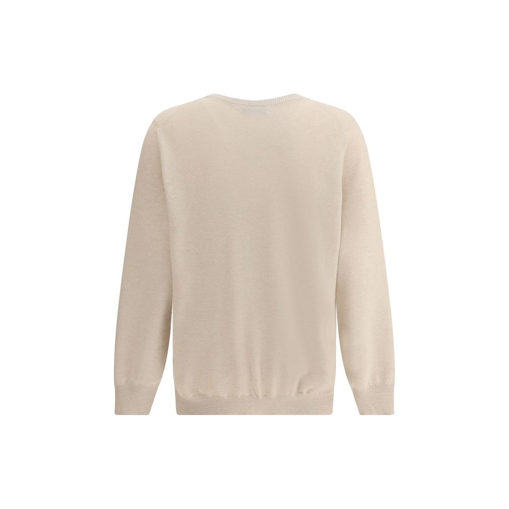 Pull en cachemire beige Brunello Cucinelli