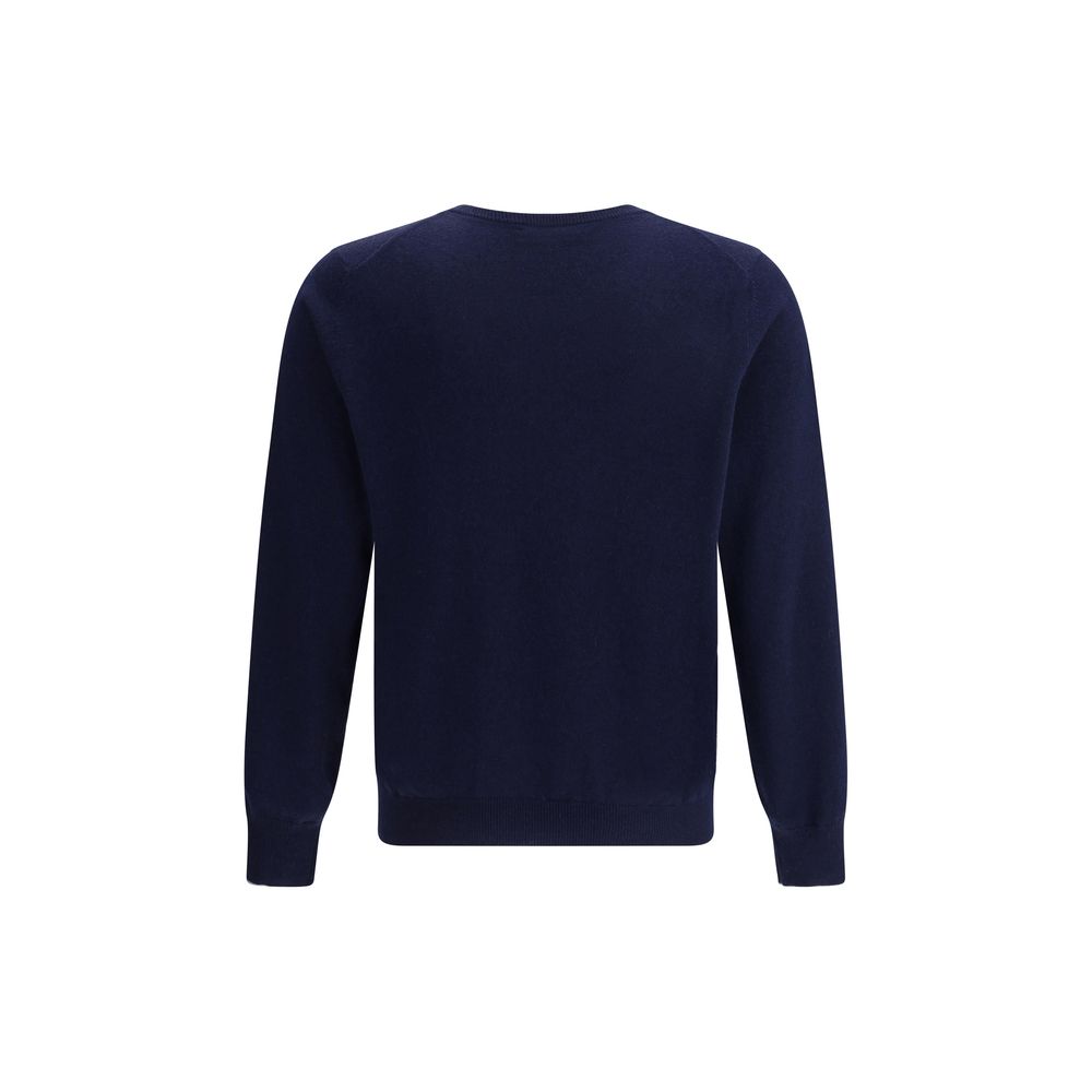 Pull en cachemire bleu Brunello Cucinelli