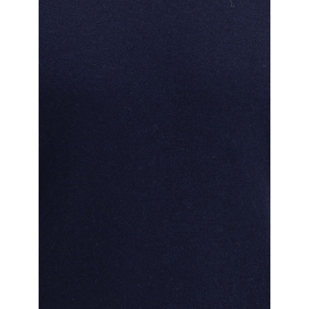 Pull en cachemire bleu Brunello Cucinelli