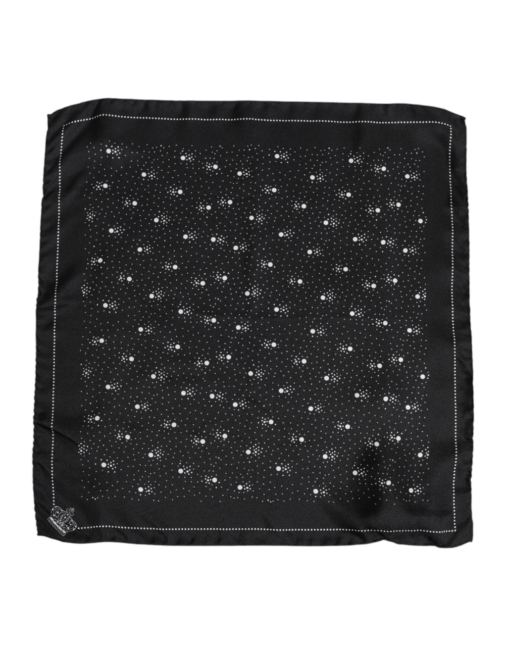 Foulard carré Dolce & Gabbana imprimé noir et blanc pour homme