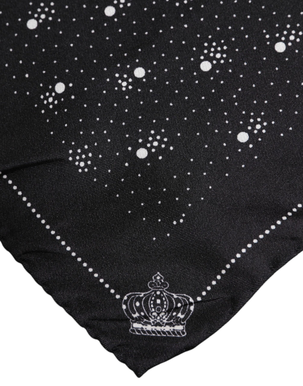 Foulard carré Dolce & Gabbana imprimé noir et blanc pour homme