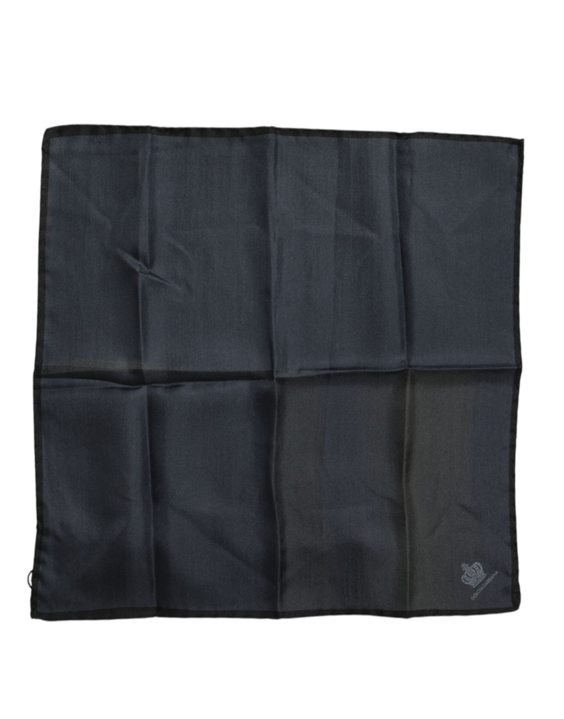 Foulard Écharpe Carrée en Soie Bleu DG Crown Dolce & Gabbana pour Homme