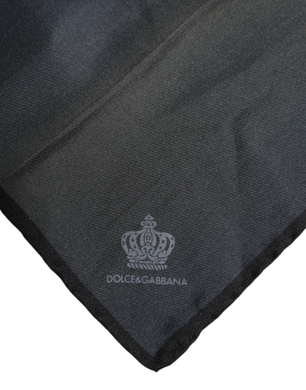 Foulard Écharpe Carrée en Soie Bleu DG Crown Dolce & Gabbana pour Homme