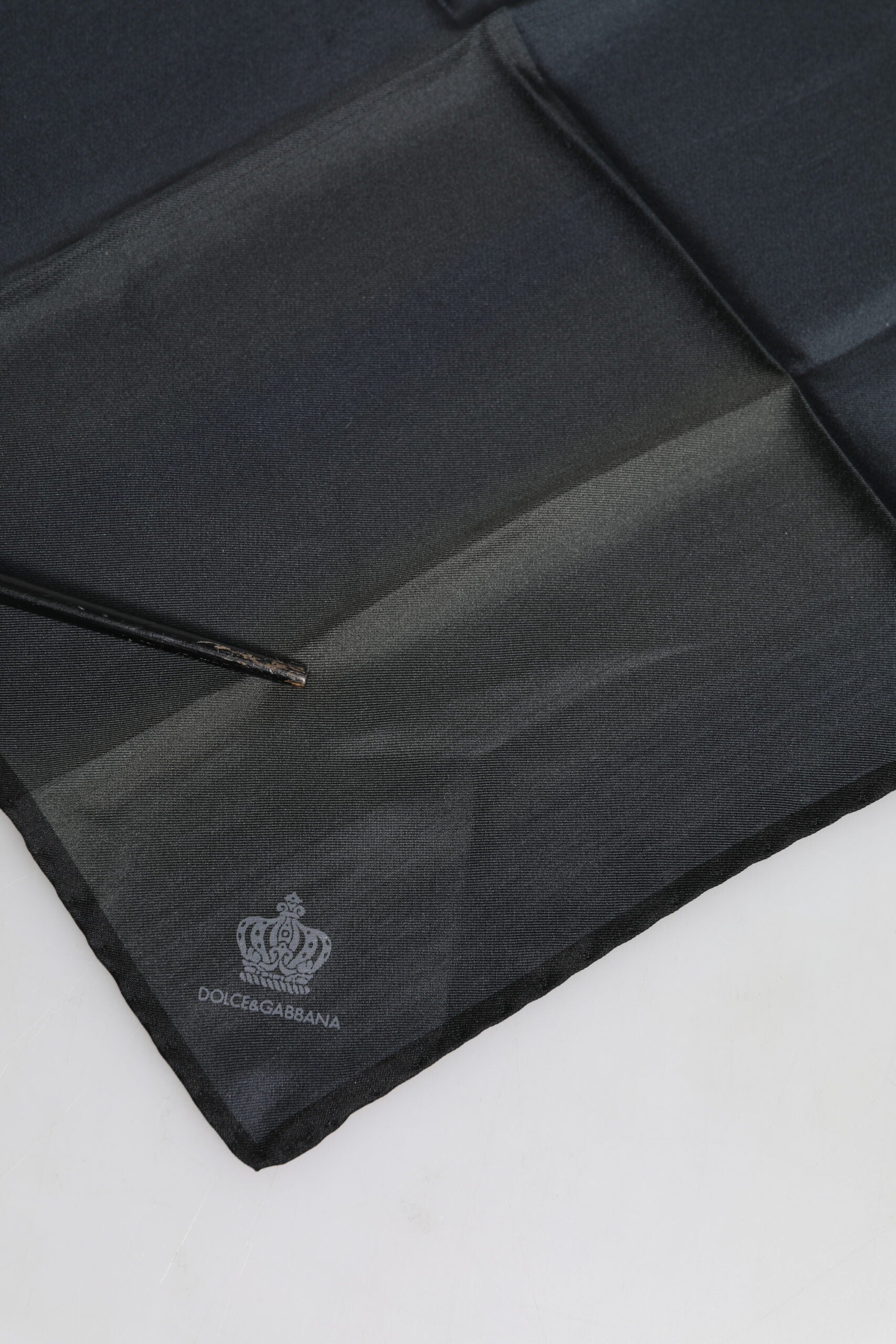 Foulard Écharpe Carrée en Soie Bleu DG Crown Dolce & Gabbana pour Homme