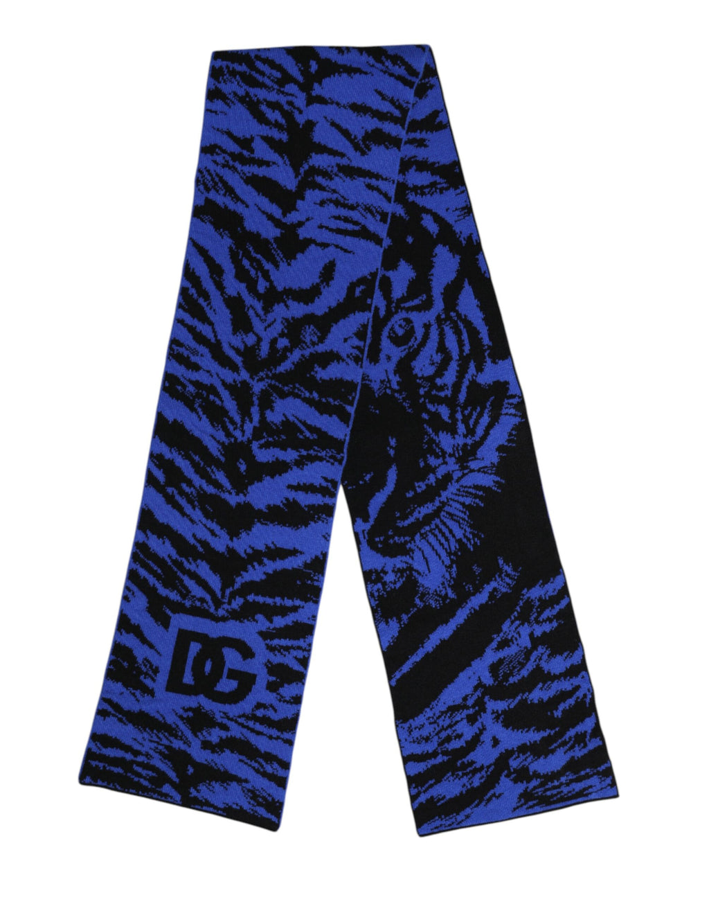 Écharpe-cache-cou Dolce & Gabbana bleu noir avec logo