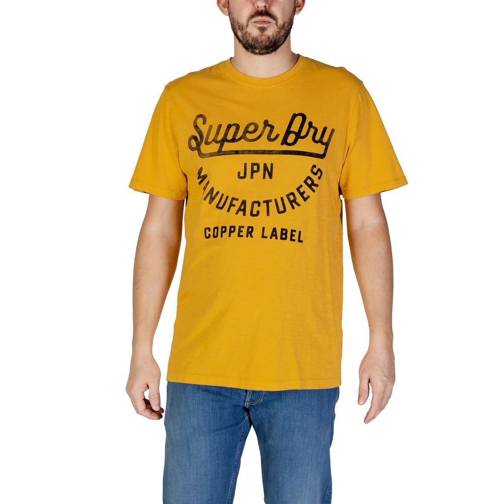 Superdry – Orangefarbenes Baumwoll-T-Shirt