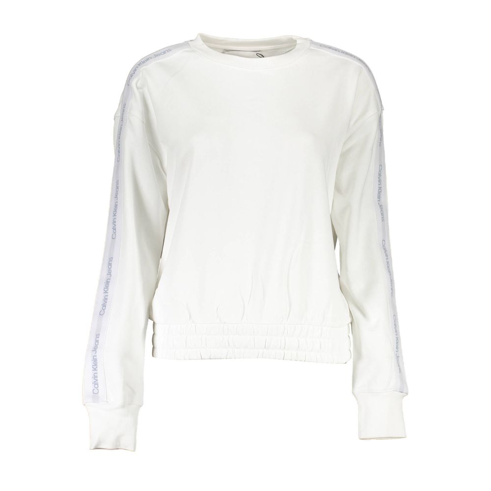 Sweat-shirt Calvin Klein blanc en coton pour femme