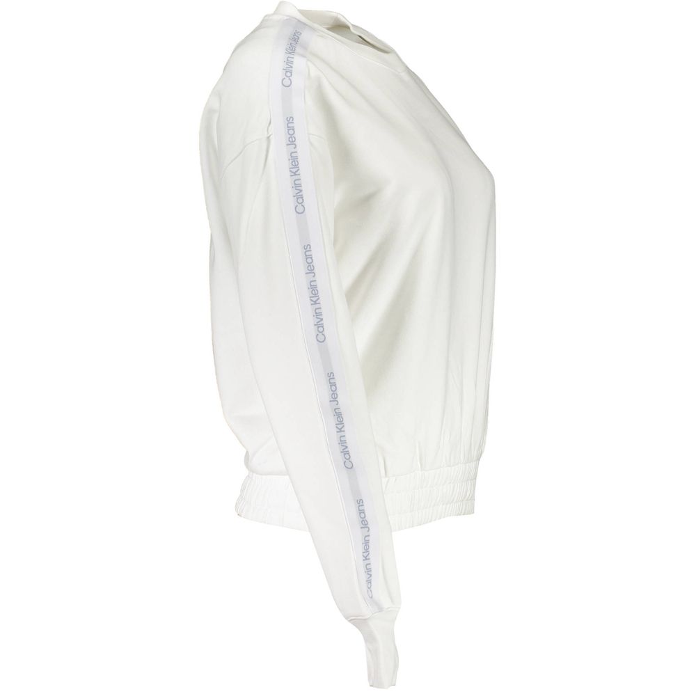 Sweat-shirt Calvin Klein blanc en coton pour femme