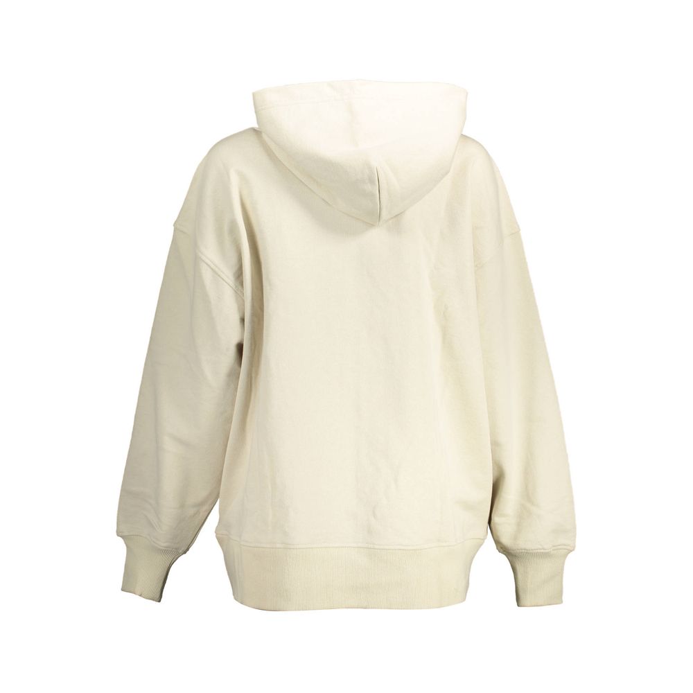 Sweat-shirt Calvin Klein en coton beige pour femme