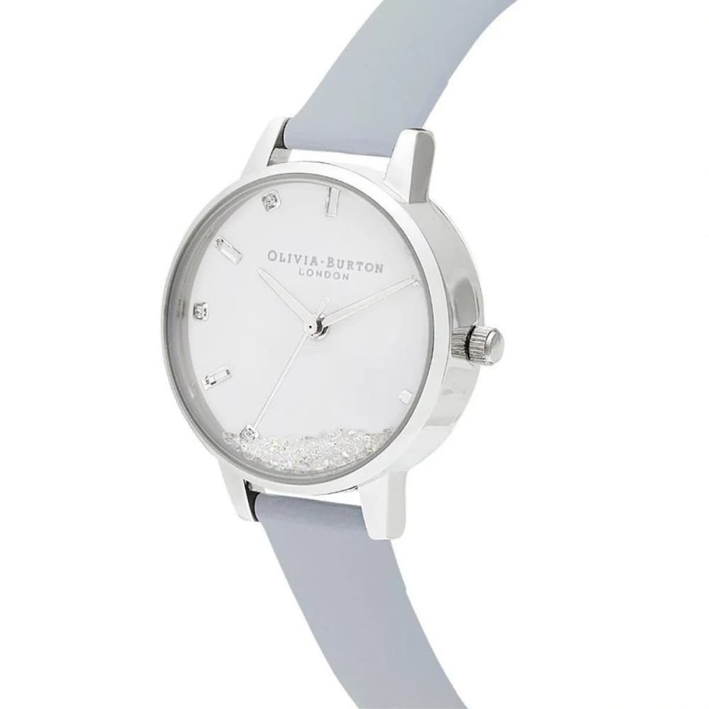 Montre Olivia Burton en similicuir bleu