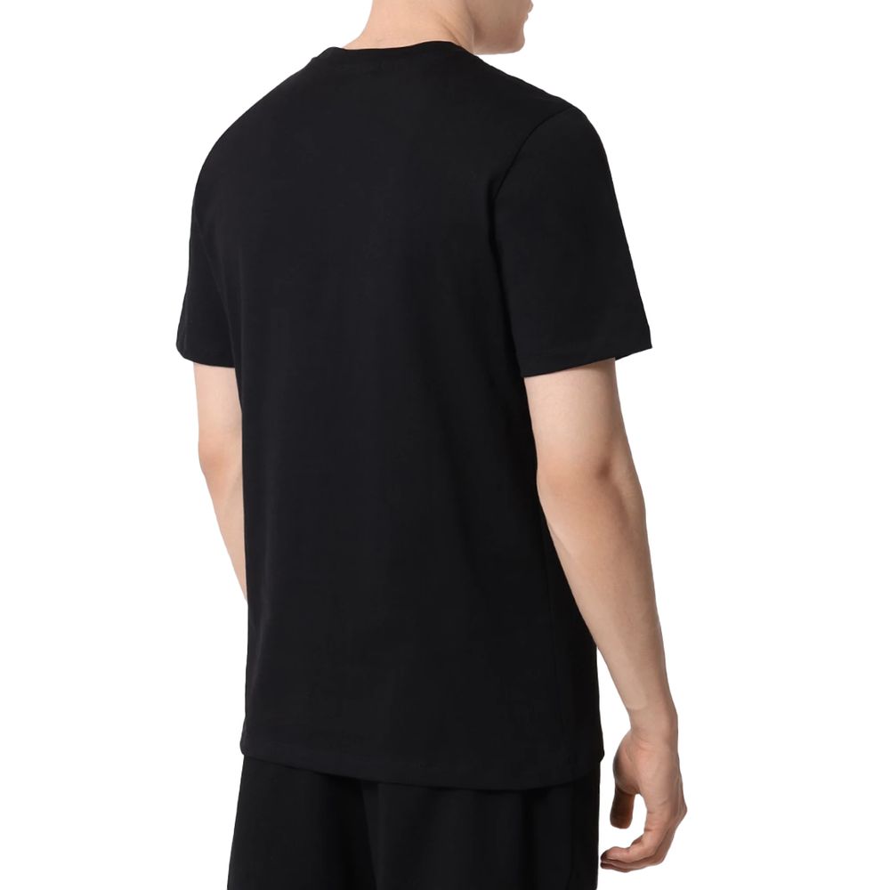 Schwarzes Baumwoll-T-Shirt „Hinnominate“