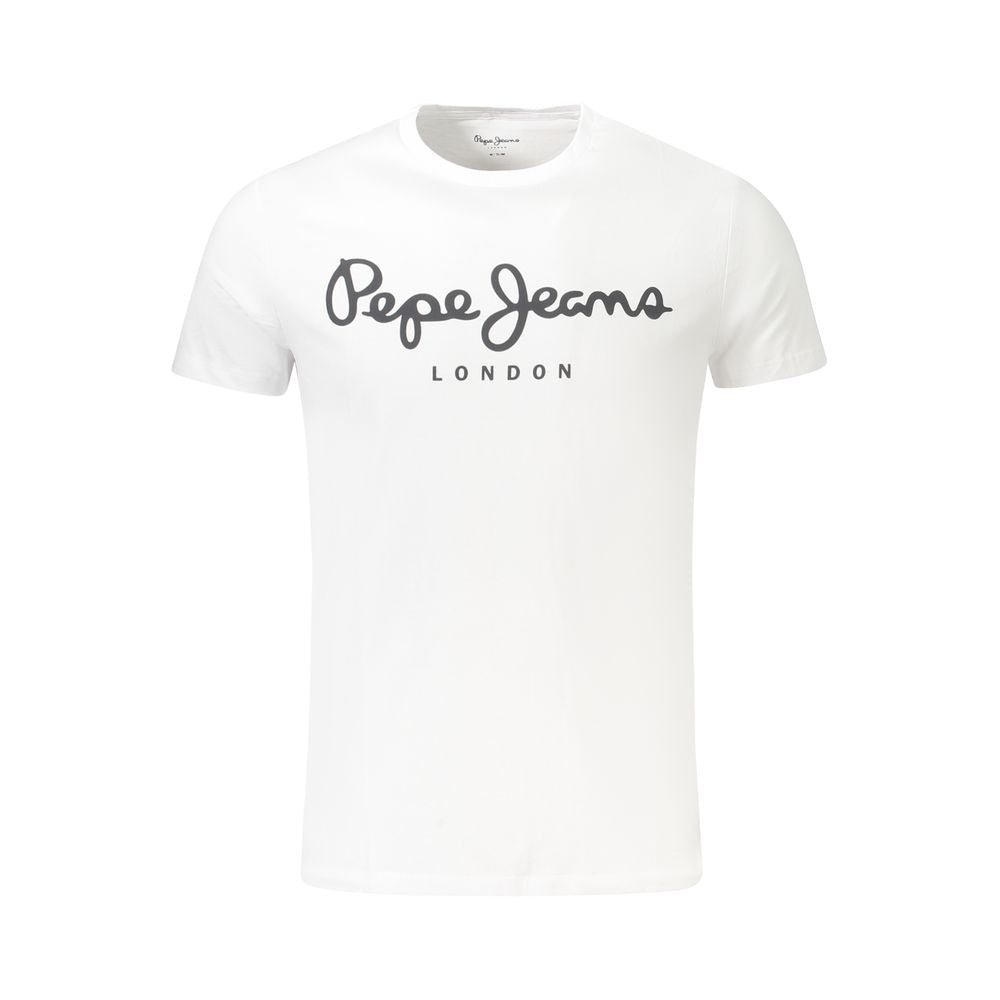 Pepe Jeans Herren T-Shirt aus weißer Baumwolle