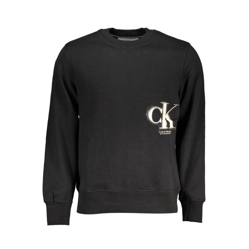 Sweat-shirt Calvin Klein en coton noir pour homme