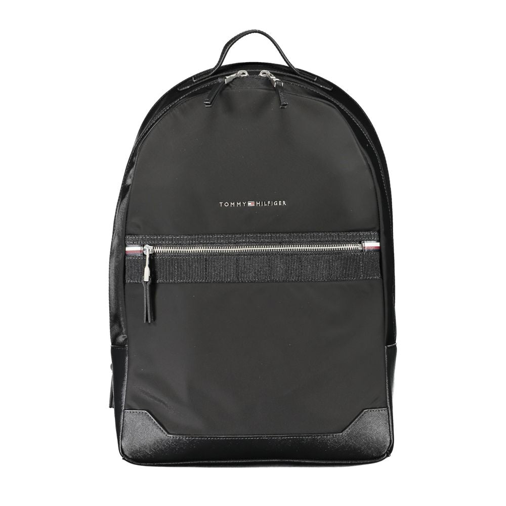 Tommy Hilfiger – Schwarzer Polyester-Rucksack