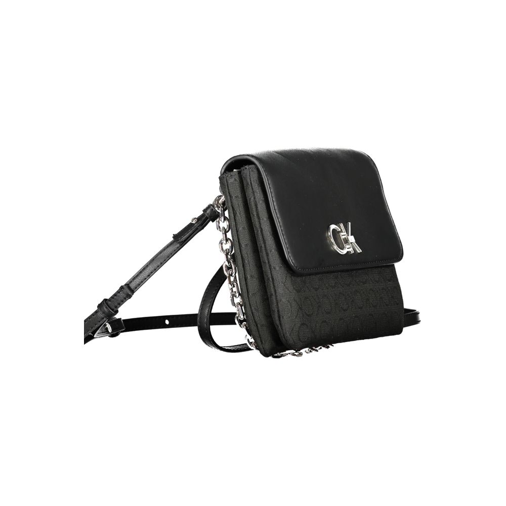Sac à main noir Calvin Klein en polyester pour femme
