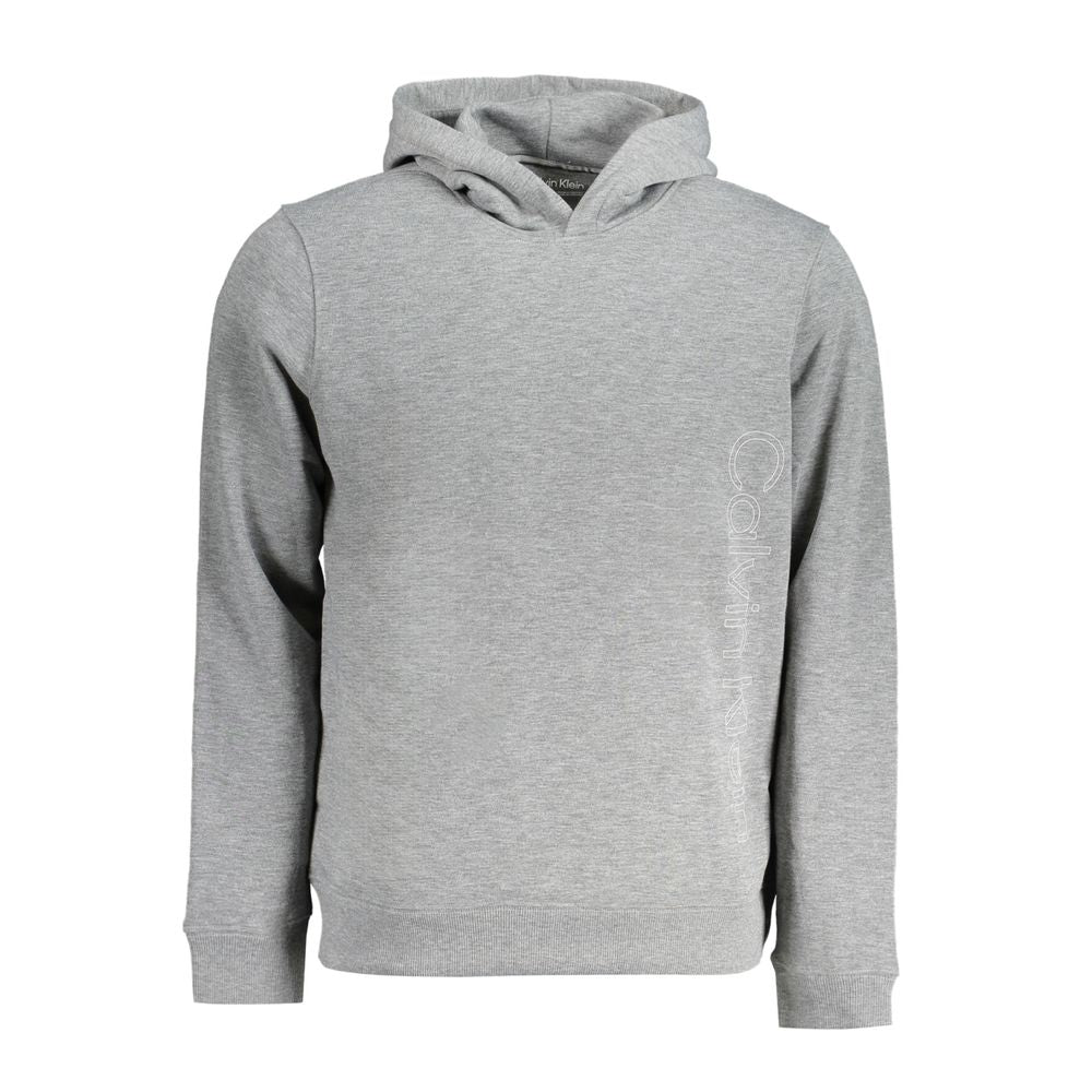 Sweat à capuche Calvin Klein gris en polyester pour homme
