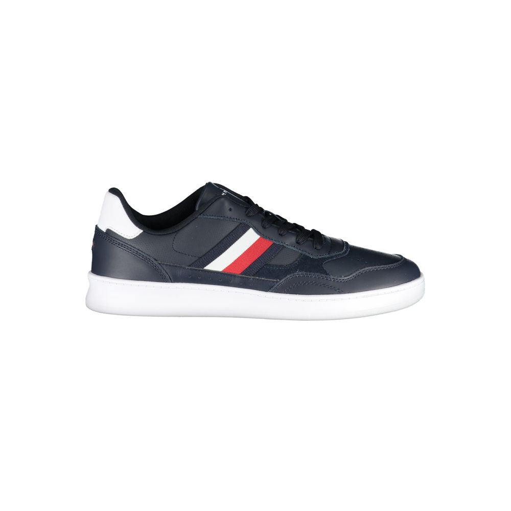 Baskets homme en polyuréthane bleu Tommy Hilfiger