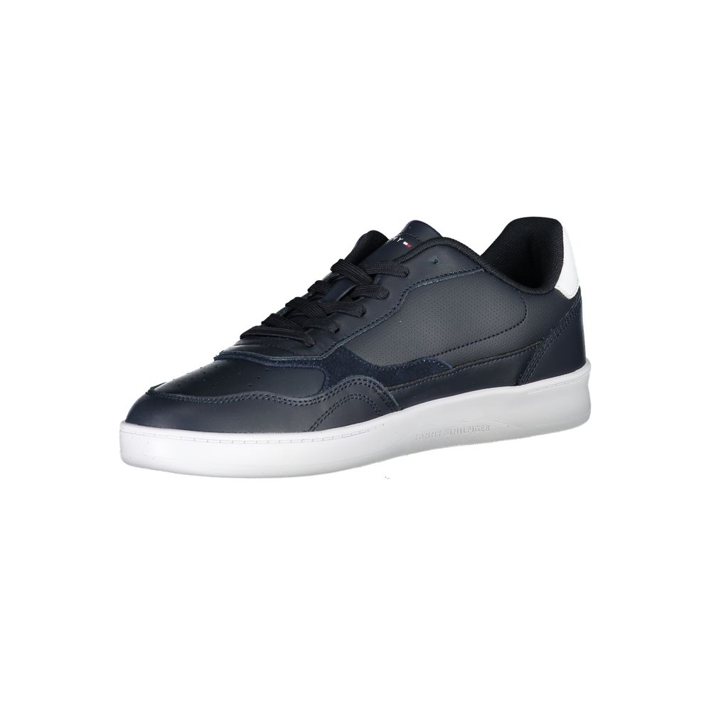 Baskets homme en polyuréthane bleu Tommy Hilfiger