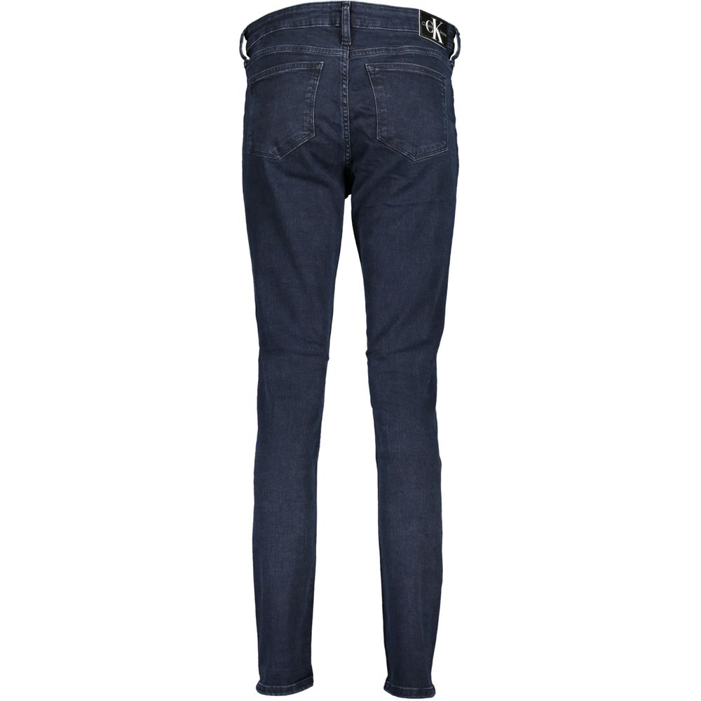 Jean Skinny en Coton Bleu pour Femme Calvin Klein