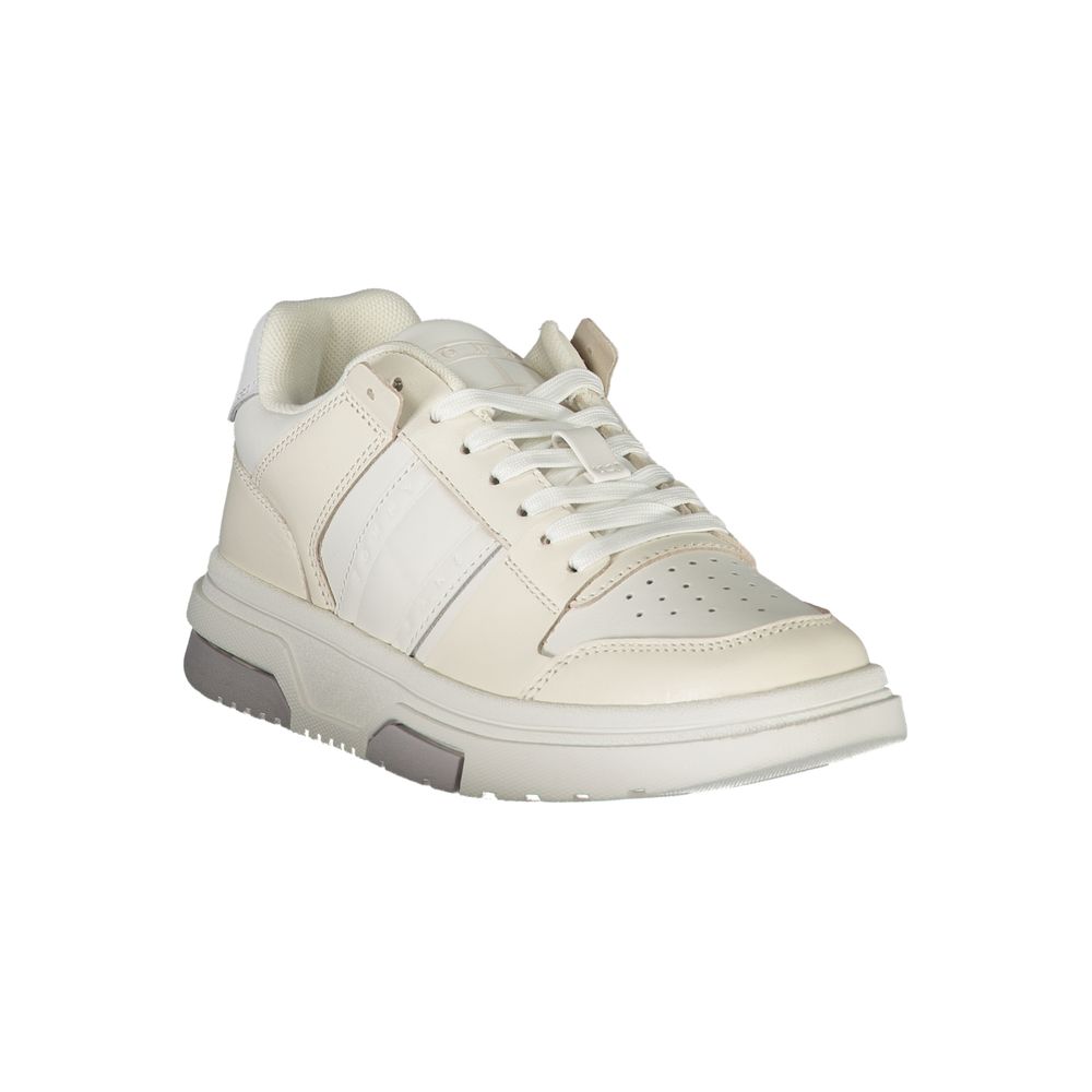 Baskets en cuir blanc Tommy Hilfiger pour femme