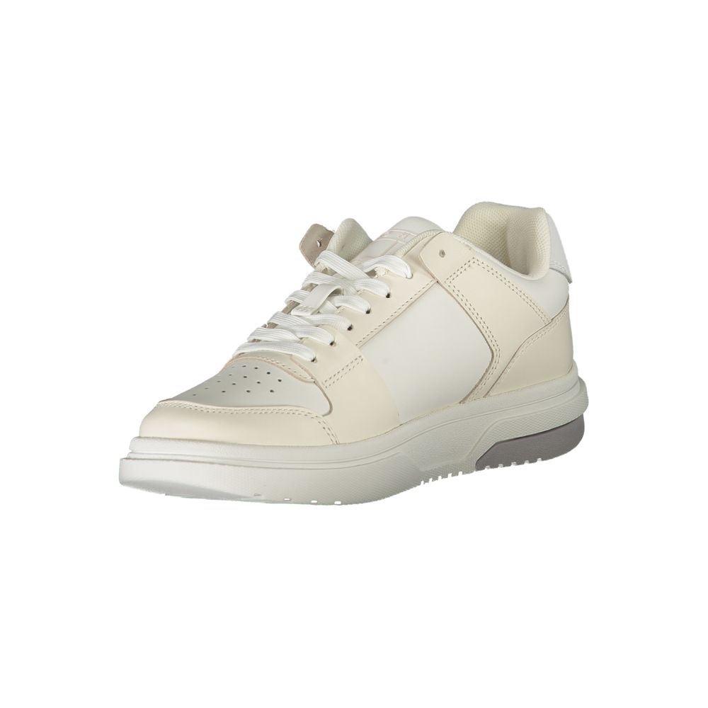 Baskets en cuir blanc Tommy Hilfiger pour femme