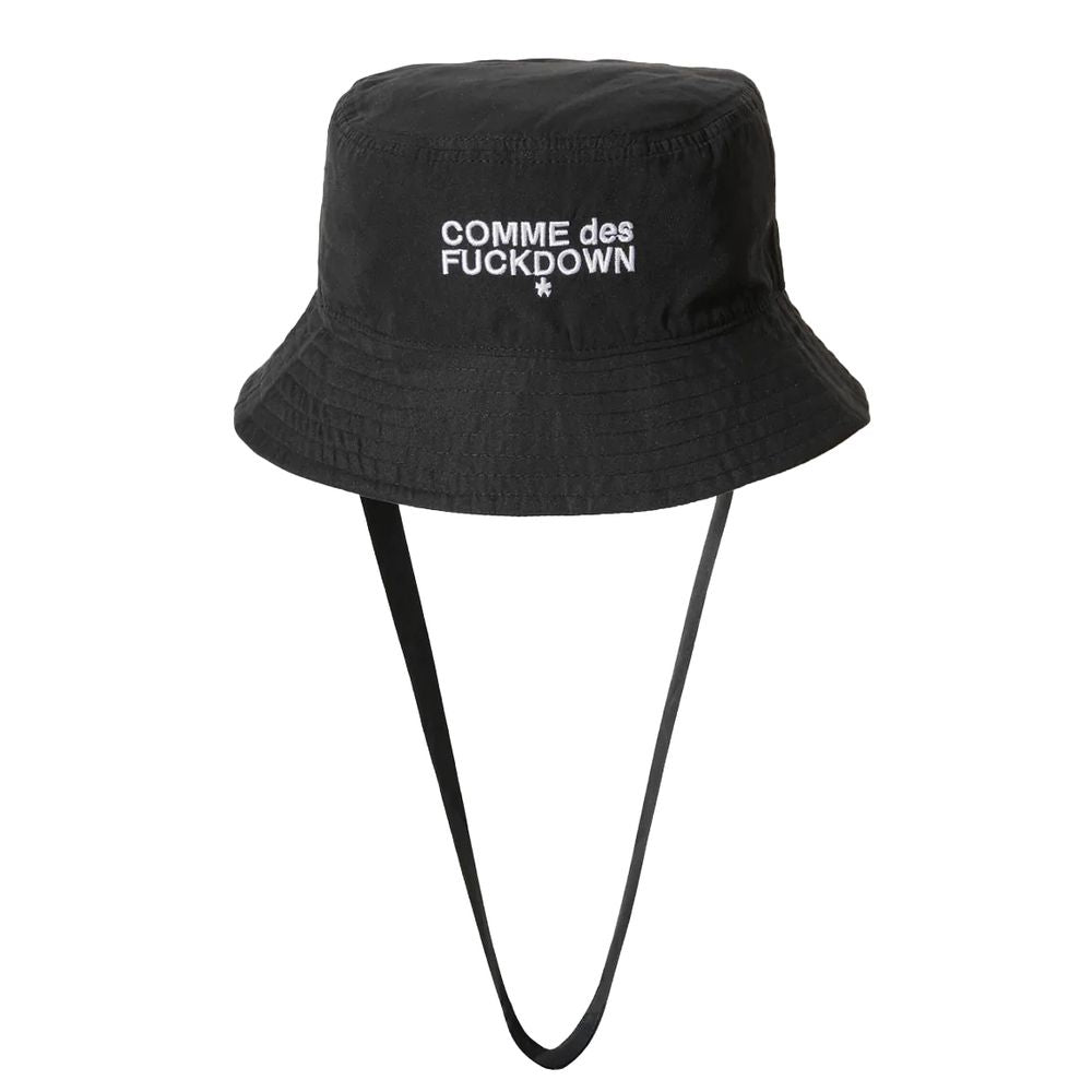 Comme Des Fuckdown Schwarze Polyesterhüte und -kappen