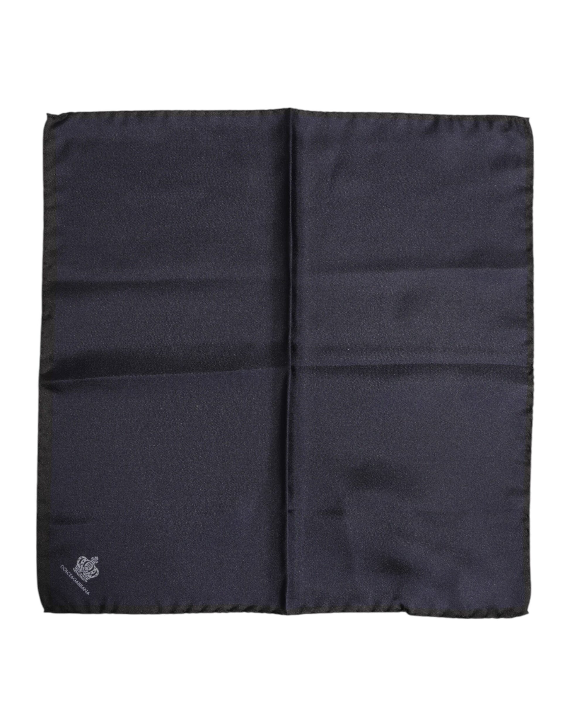 Foulard Écharpe Carrée en Soie Bleu DG Crown Dolce & Gabbana pour Homme