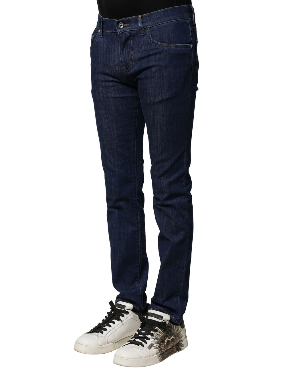 Jean slim en jean stretch en coton bleu Dolce & Gabbana pour homme