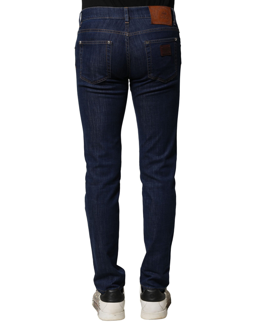 Jean slim en jean stretch en coton bleu Dolce & Gabbana pour homme