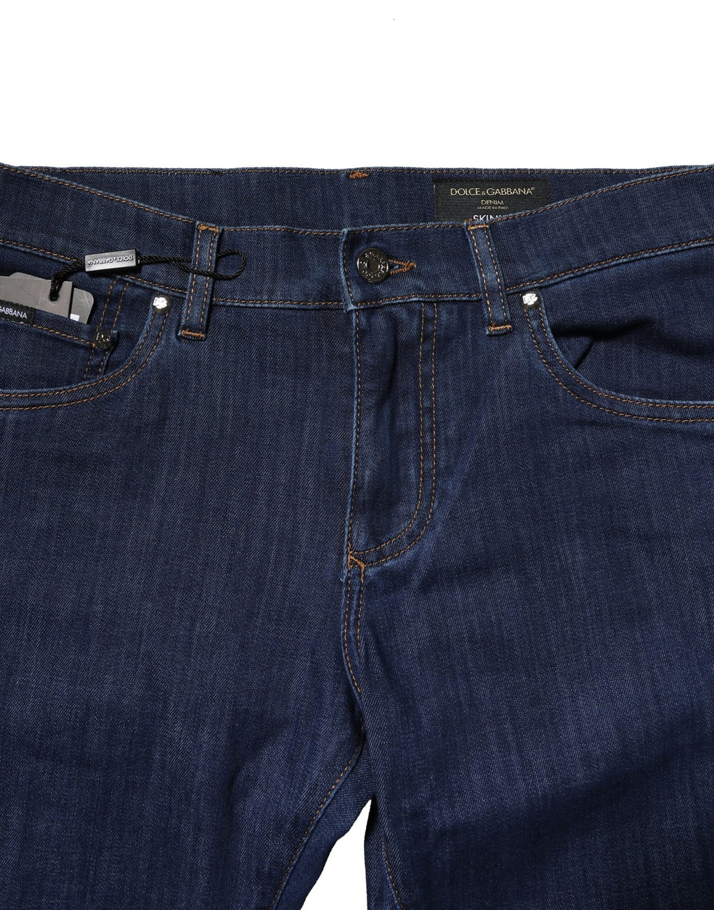 Jean slim en jean stretch en coton bleu Dolce & Gabbana pour homme